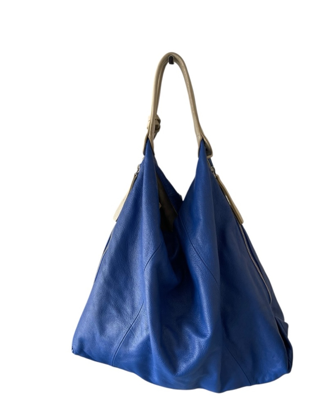 Blue Leather Hobo Shoulder Bag by Furla - Picture 4 of 8
